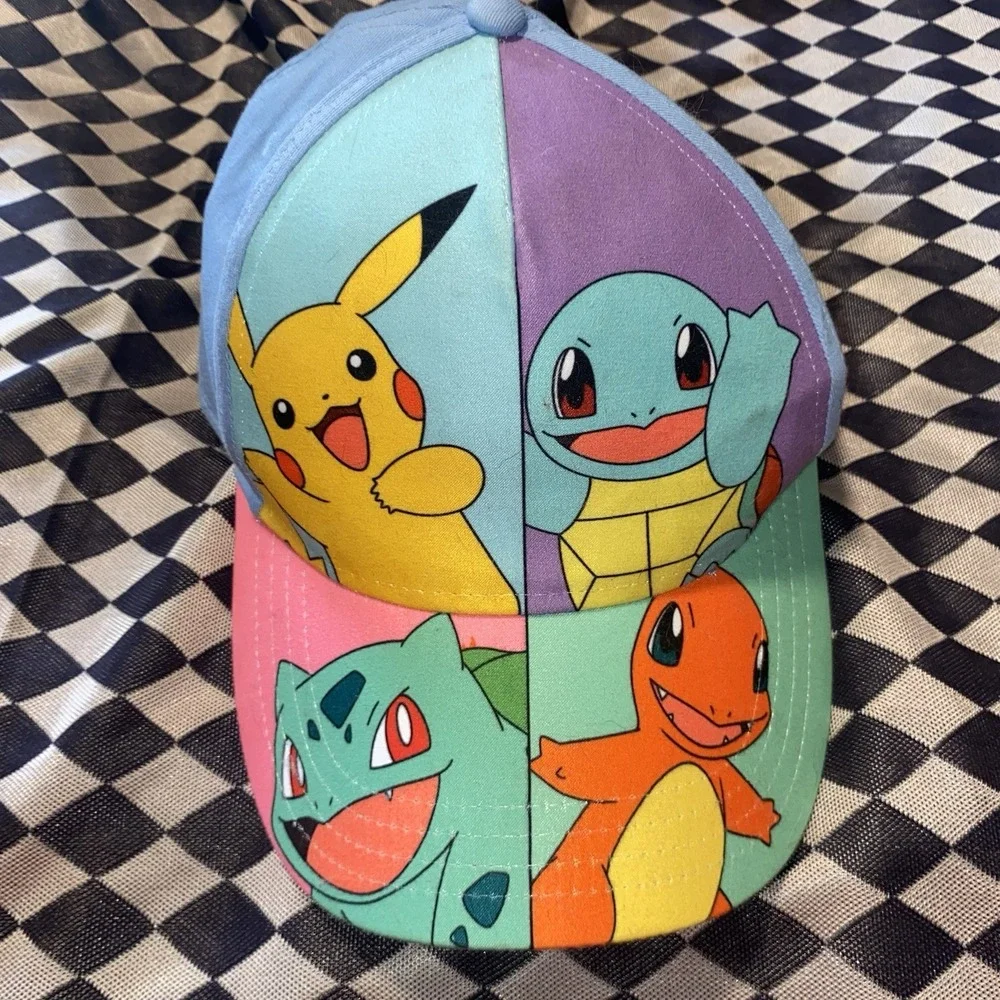 Kid's‎ Pokemon Pikachu/Squirtle/Bulbasaur/Charmander Blue Tack Baseball Cap 2016